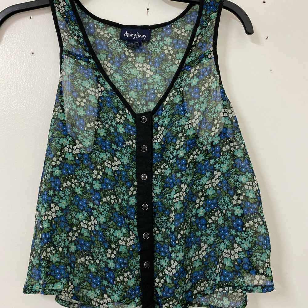 Sheer Floral Tank